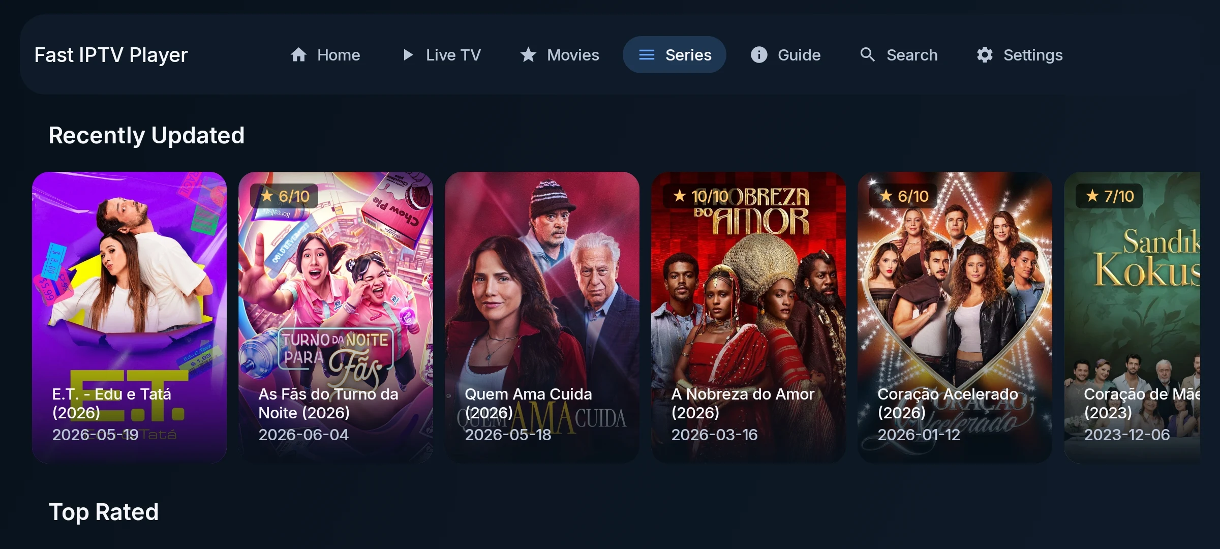 Fast IPTV Player screenshot